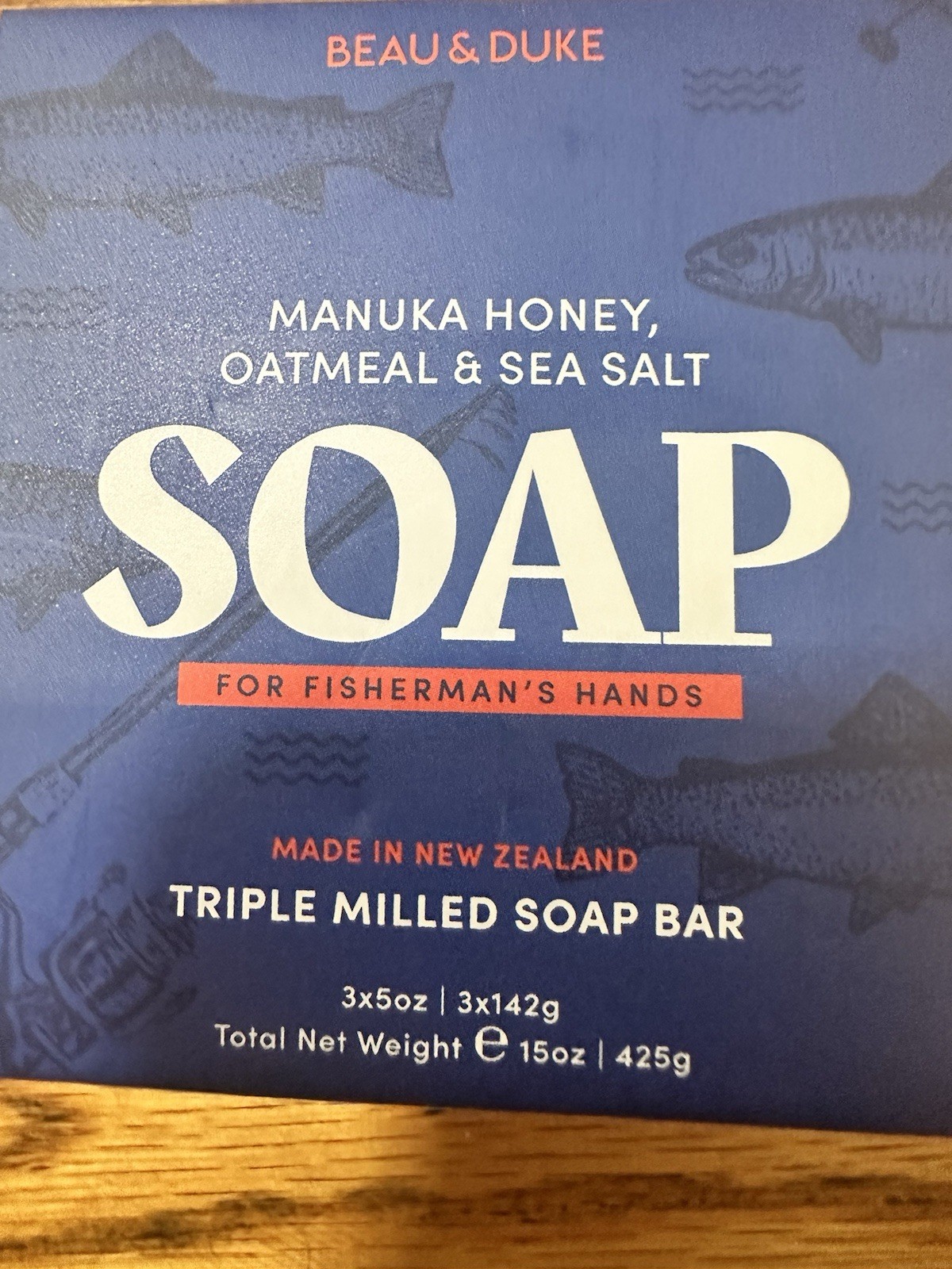 Beau & Duke Manuka Honey , Oatmeal & Sea Salt SOAP Bar 3 pcs From New Zealand