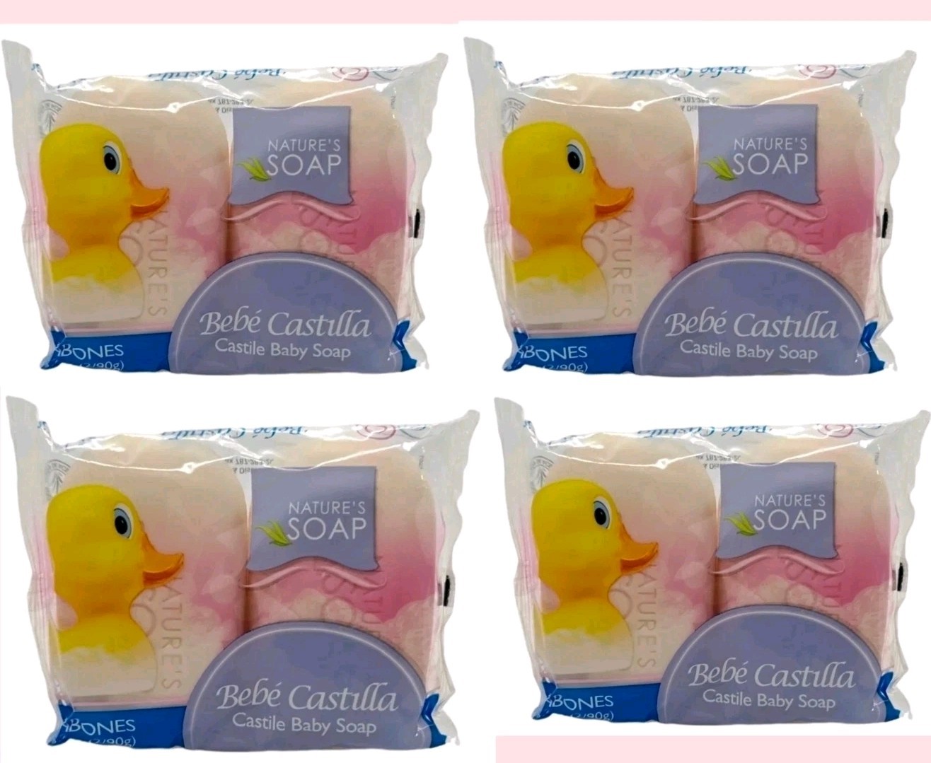NATURE’S SOAP BABY VEGETAL CASTILE OIL SOAP JABON CASTILLA PARA BEBE 8 CT-3.2oz