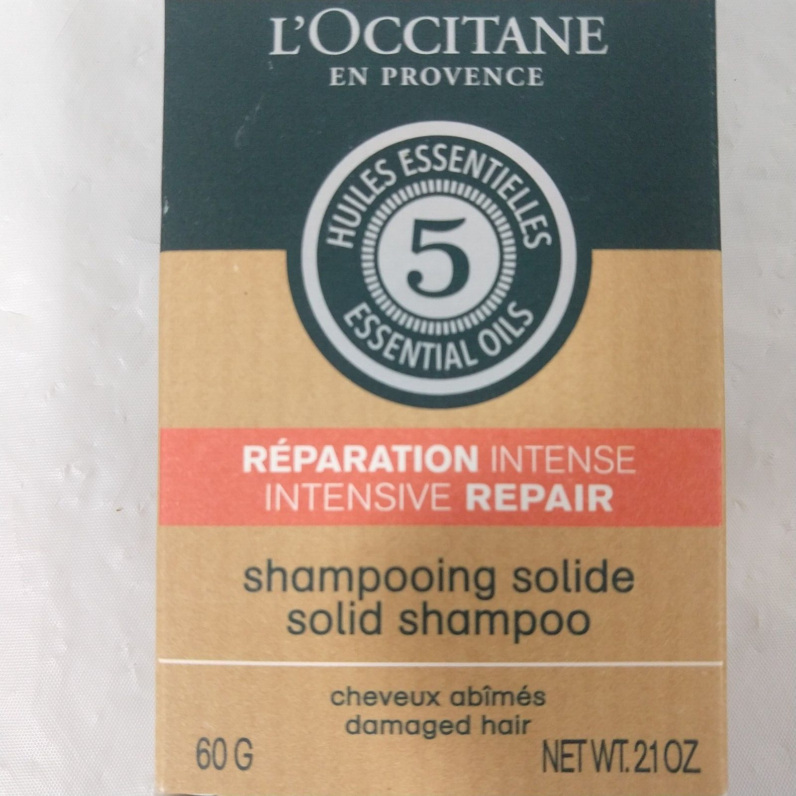 L’OCCITANE Discontinued Intensive Repair Solid Shampoo Bar 2.1OZ /60G NEW