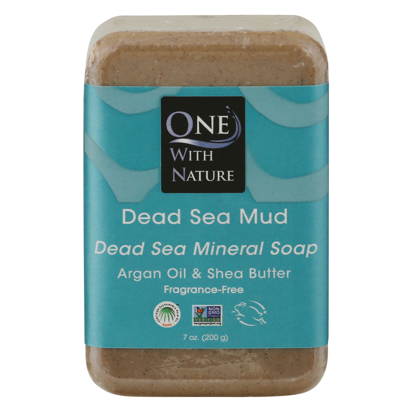 One With Nature Soap Bar Dead Sea Mud 7oz (Pack of 3)