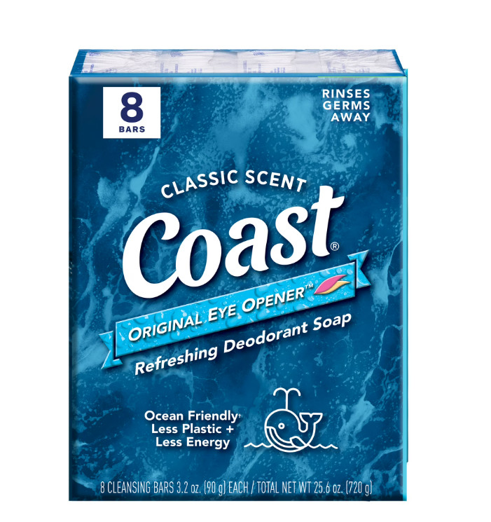 8 Bars Refreshing Deodorant Soap Classic Scent for All Skin Types 3.2oz