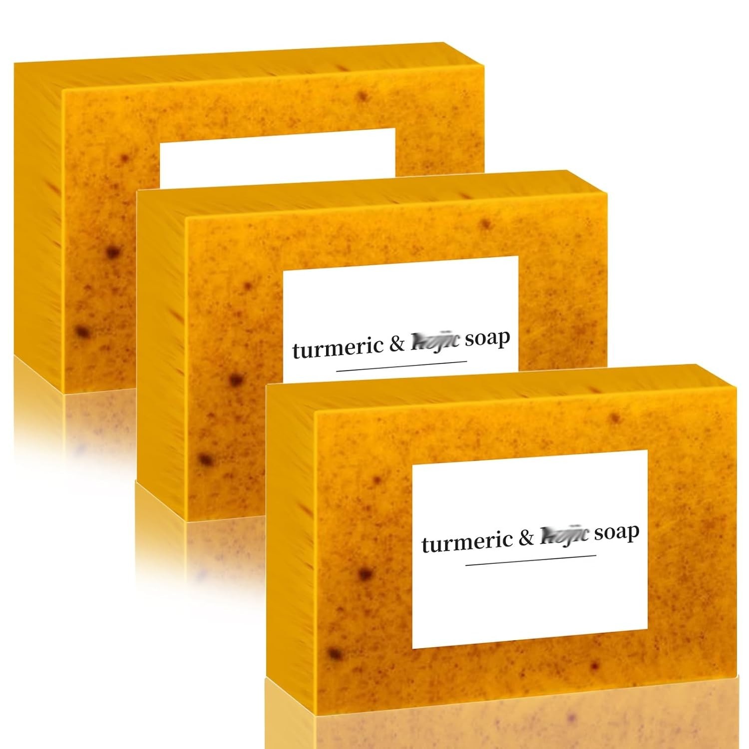 3 Bars Soap Turmeric Kojic Brightening Face/Body Acne/Dark Spots Men/Women/Teen