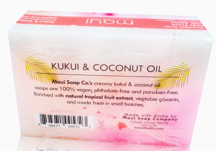 Maui Soap Co Maui Kiss Bar Soap with Kukui & Coconut Oil 6oz