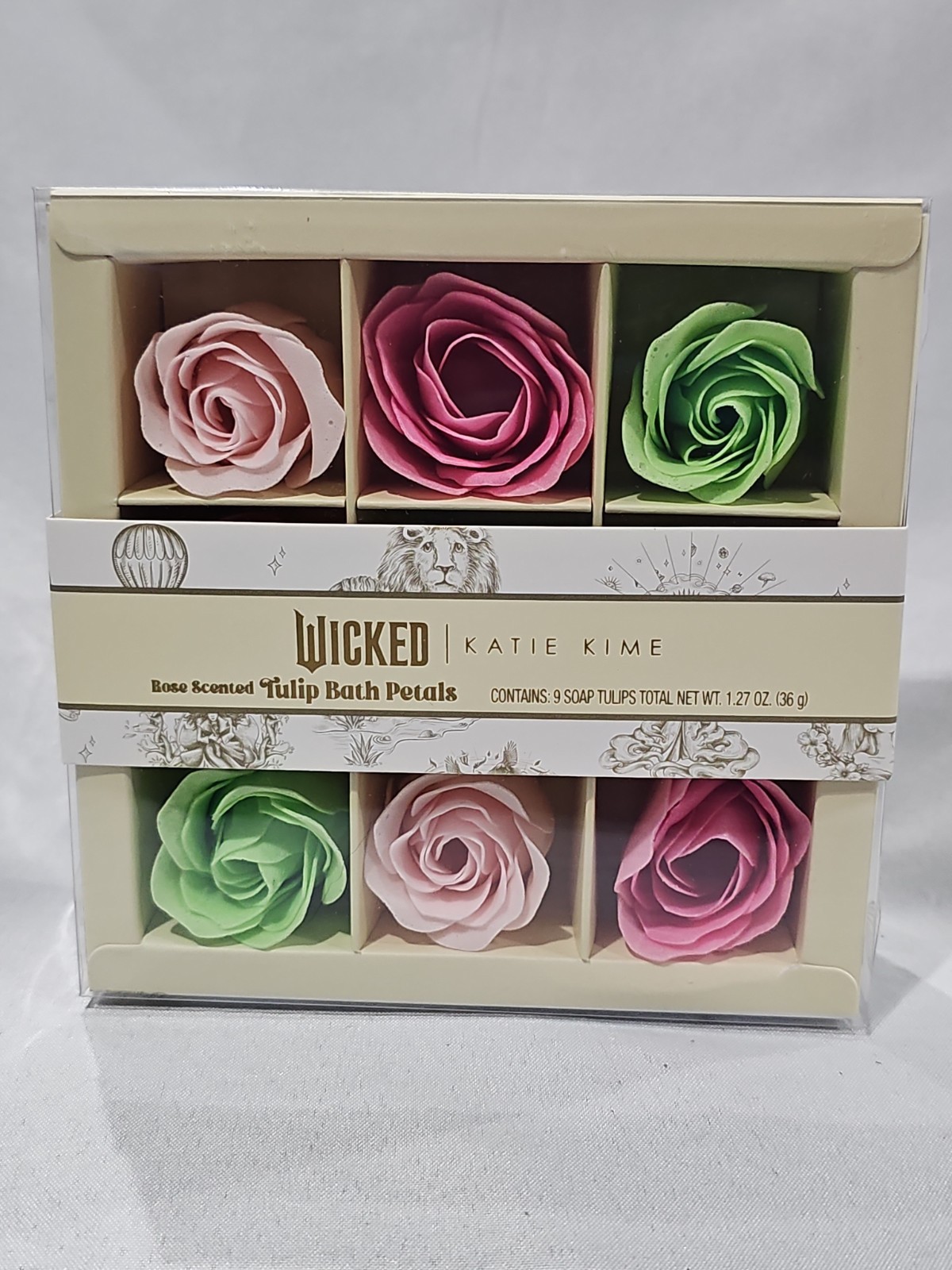 Wicked Merch – Katie Kime, Rose Scented Tulip Bath Petals 9 Count Flower Soap