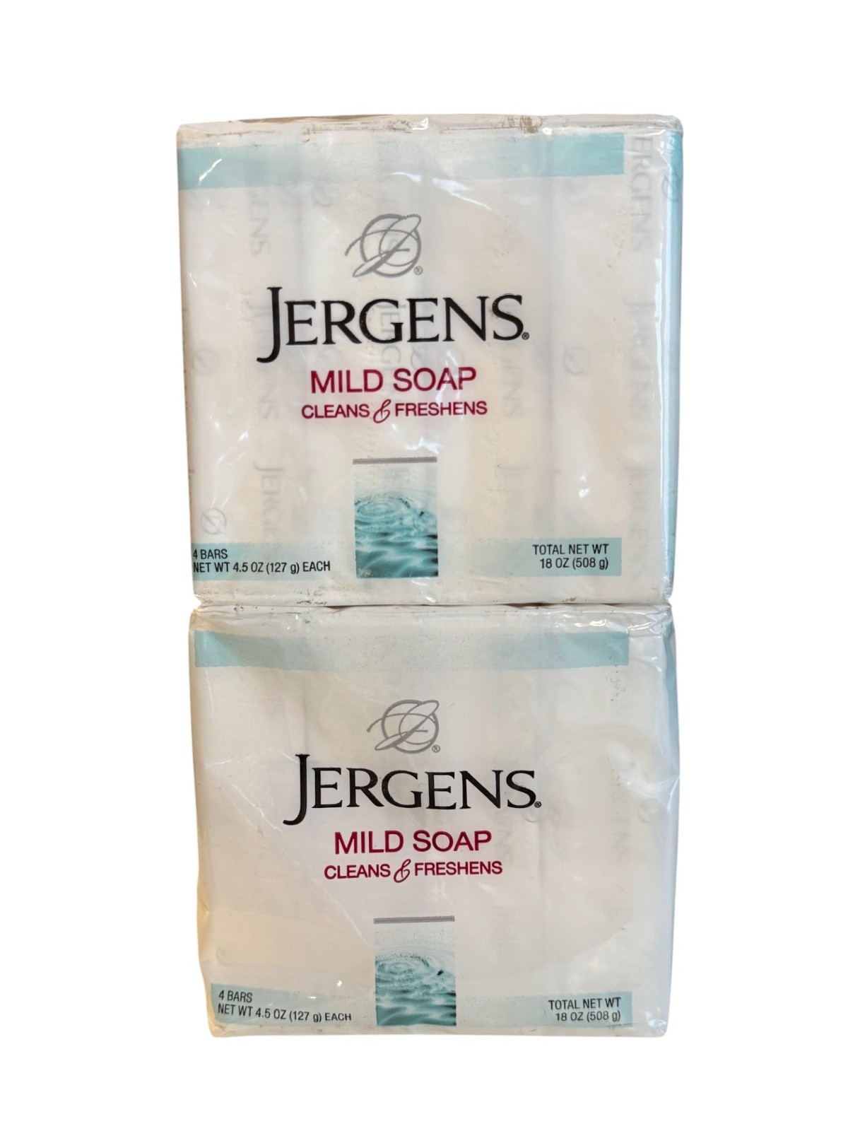 8 Bars Jergens Mild Soap 4.5 oz Bar Tallow Tallowate (2 Pack of 4 Bars) Original