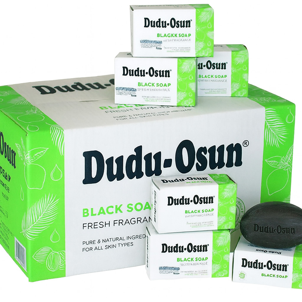 100% All Natural Dudu Osun Black Soap Anti Acne,Fungus,Blemish,Psoriasis *NEW*