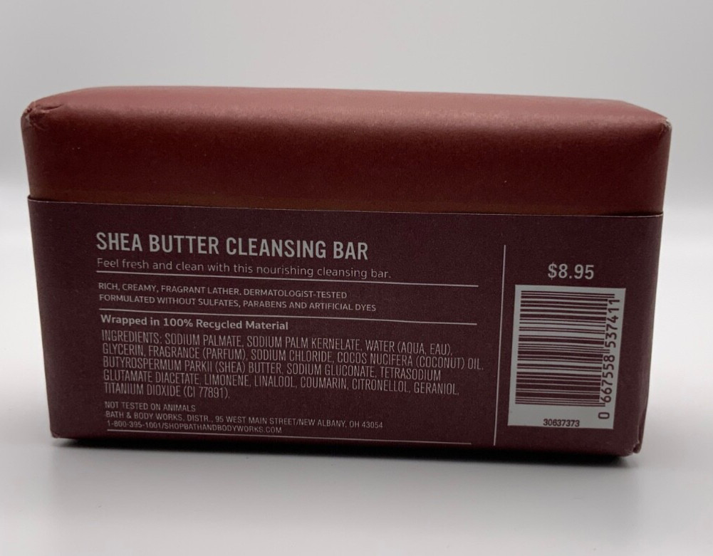 Whiskey Reserve Shea Butter Cleansing Bar By Bath & Body Works Men’s Collection