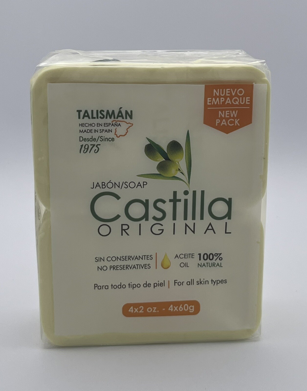 24 Castile Talisman Soap Bars Made in Spain Jabon Castilla 6-4 PACKS