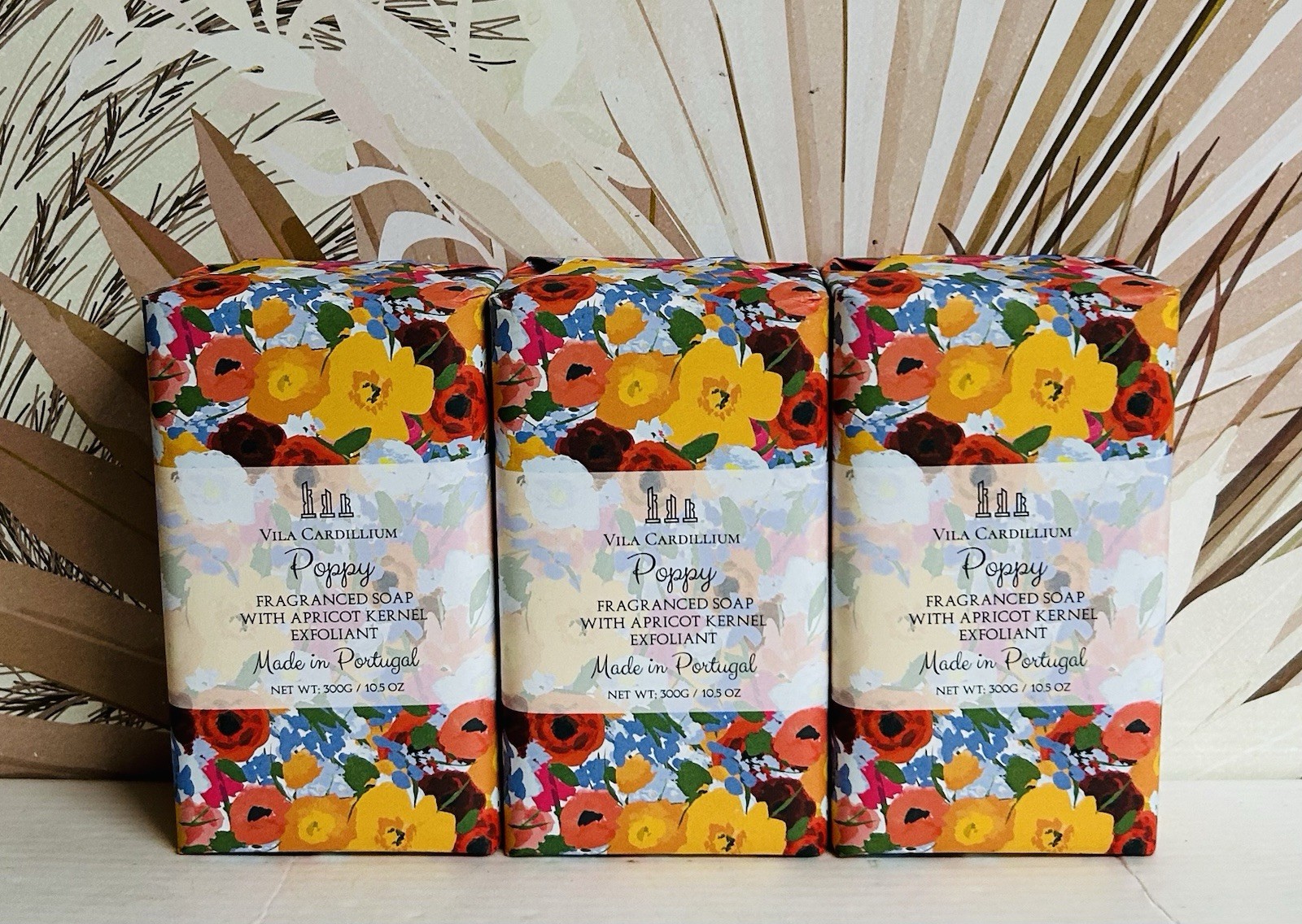 3-Pack Vila Cardillium ~ Poppy Fragranced Bar Soap 10.5 oz Each
