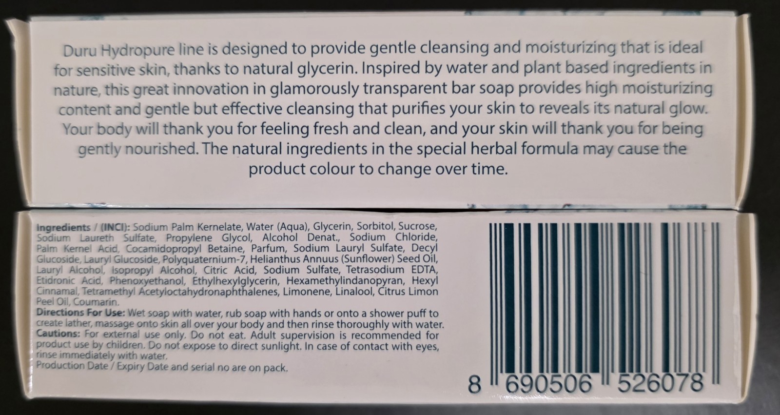 Lot Of 4 Duru Hydro Pure Micellar Gentle Cleansing Body Bar Soap 3.75 oz 07/2028