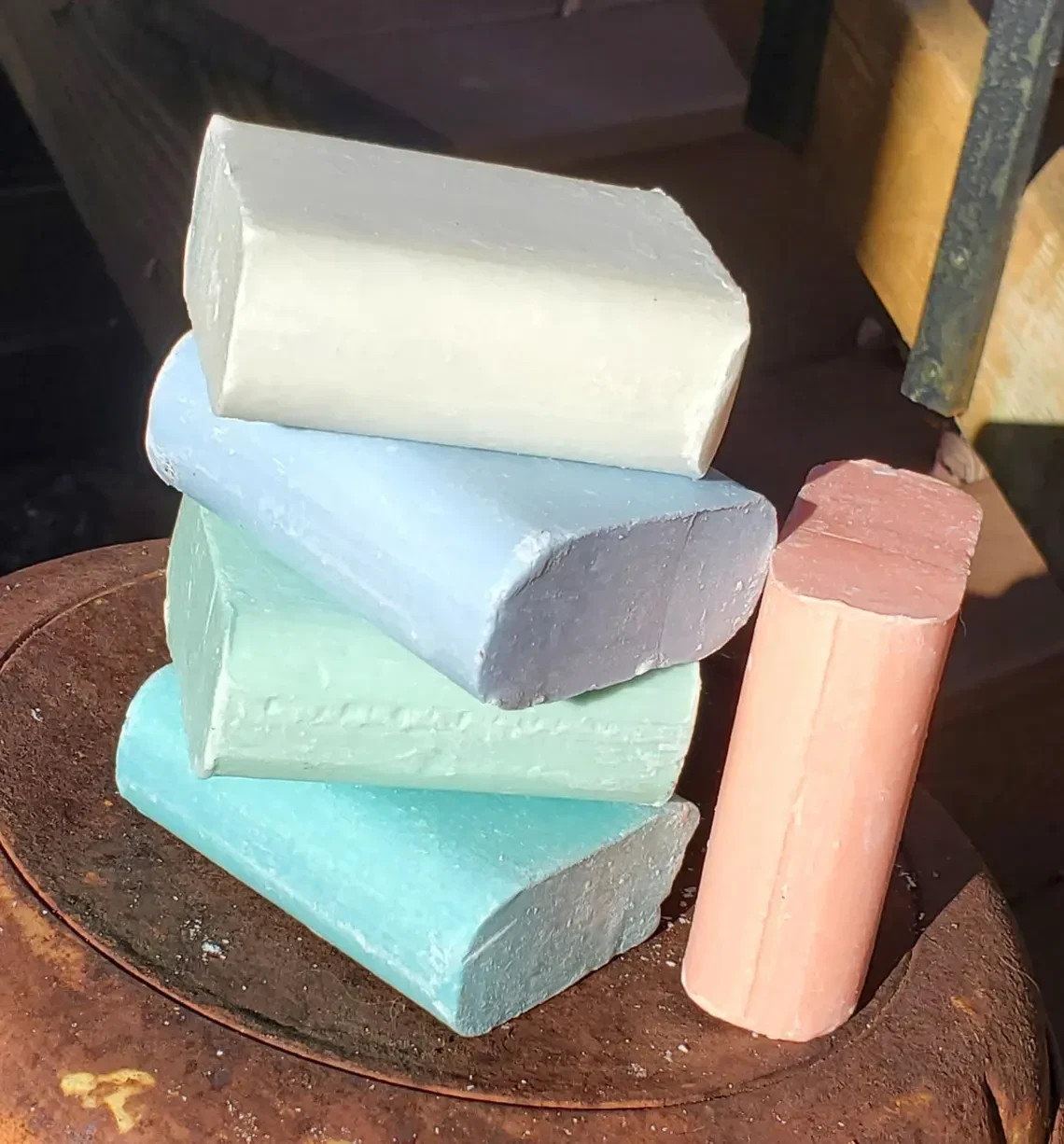 Amish Olde Country Soap Bars 60 Pack, All Natural Bentonite Clay, Made in USA