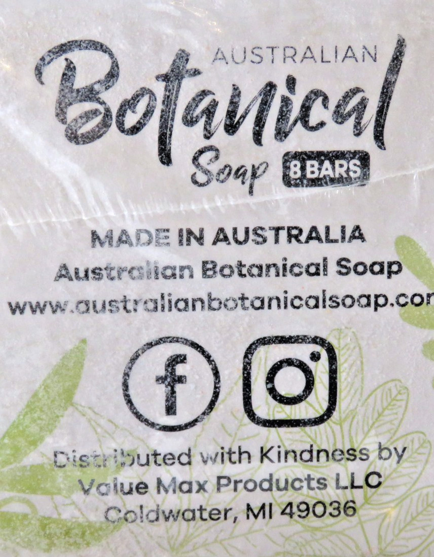 Australian Botanical Soap 8 Bars Valencia Orange/Sea Salt New Factory Sealed