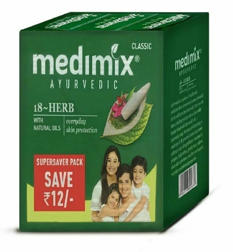 Medimix Ayurvedic Classic 18 Herbs Soap 125 gm 4+1 Super Saver Pack