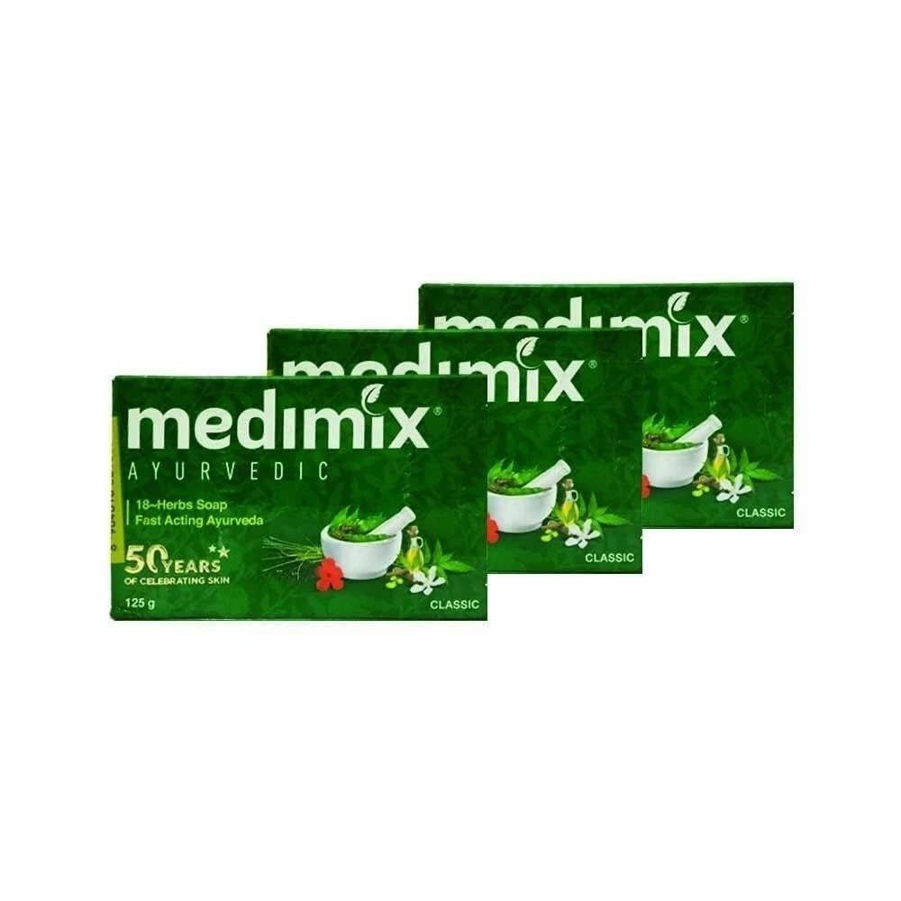 Medimix Bathing Soap Ayurvedic Classic 18 Herbs Handmade 125g Paraben-free