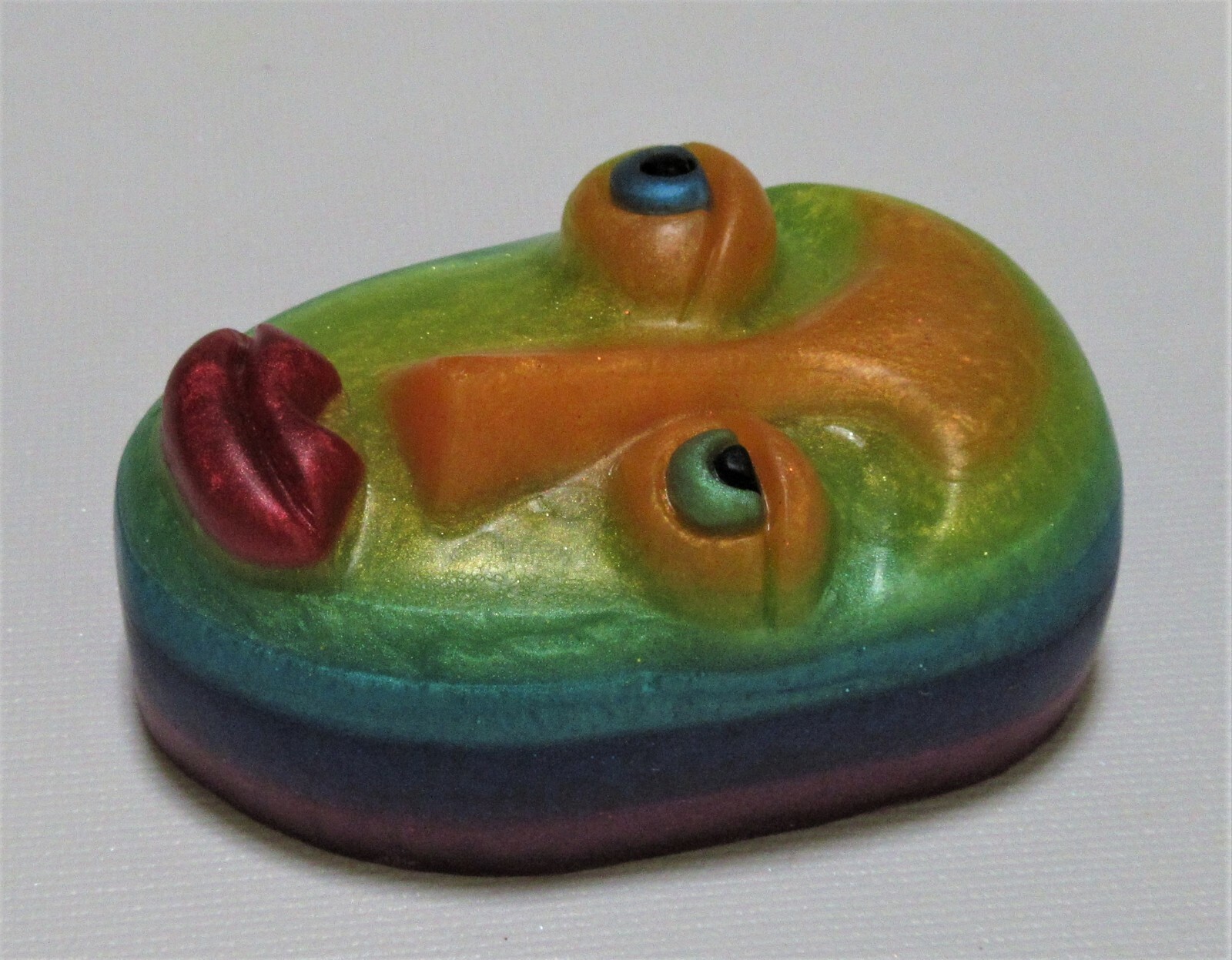 Be-YOU-tiful, our rainbow-hued FACE SOAP in coriander,sage,cedar& citrus scent