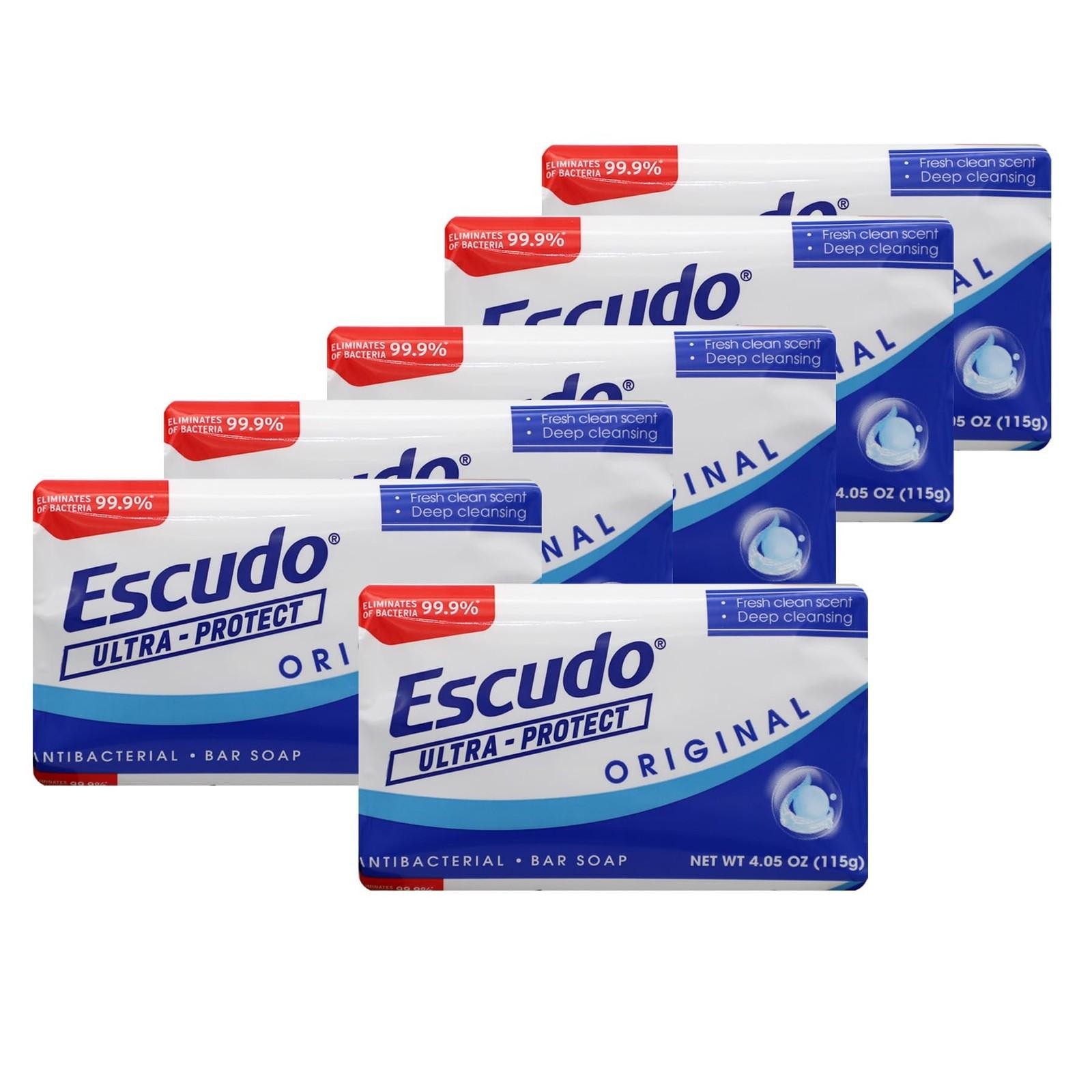Escudo Ultra-protect Antibacterial Bar Soap, 4.05 Oz, 6 Pack, Fresh Clean Scent