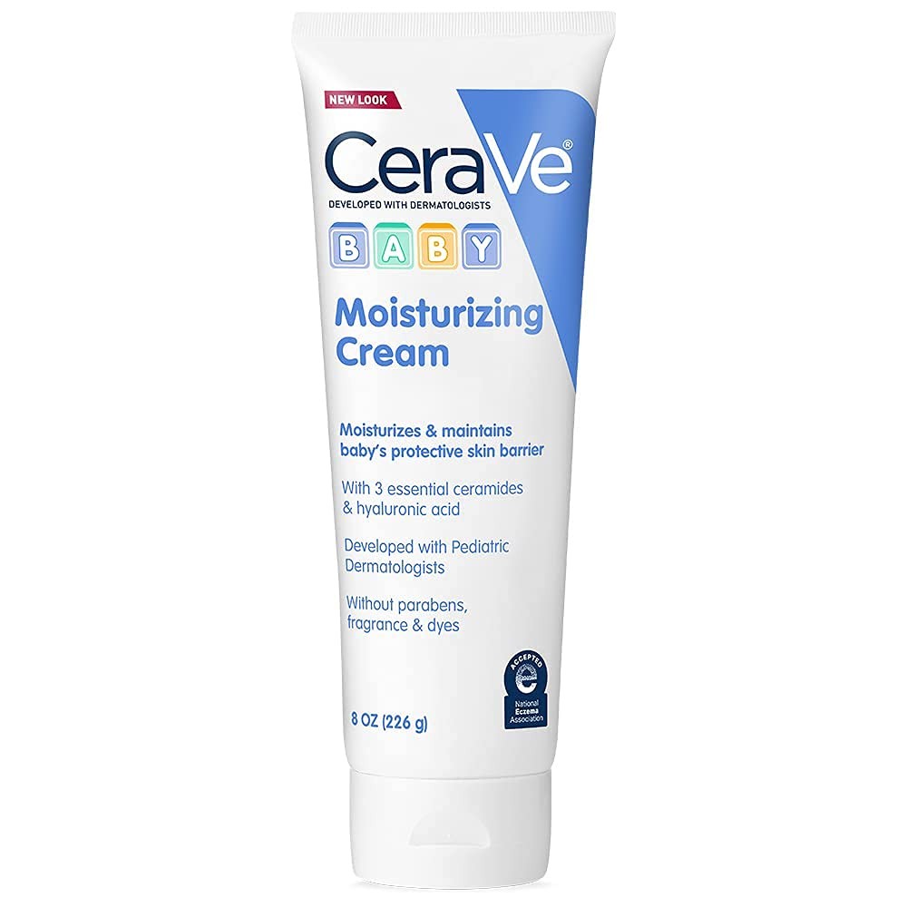 CeraVe Baby Moisturizing Cream + Healing Ointment Bundle 8 Ounce (Pack of 1)
