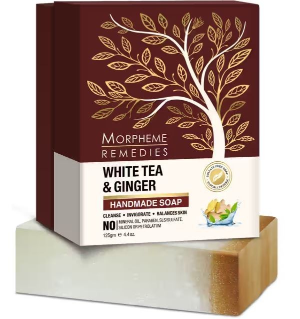 @ Morpheme Remedies White Tea & Ginger Handmade Soap 125 g c326
