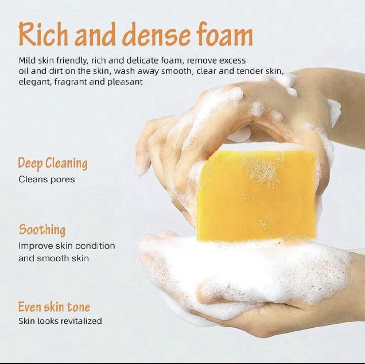 20 Bars Of Lemon Turmeric Soap Bar, Organic Tumeric Soap for Face and Body,Deep