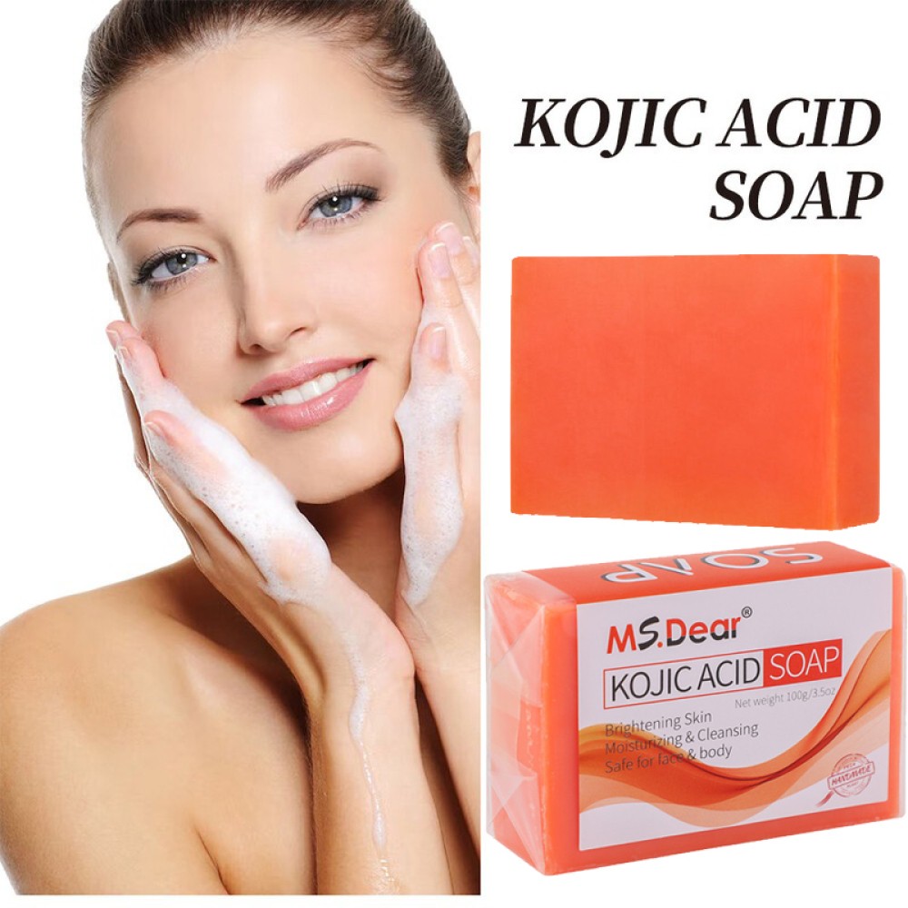 Turmeric Kojic Acid Brightening Soap Skin Whitening Dark Spot lightening Acne UK