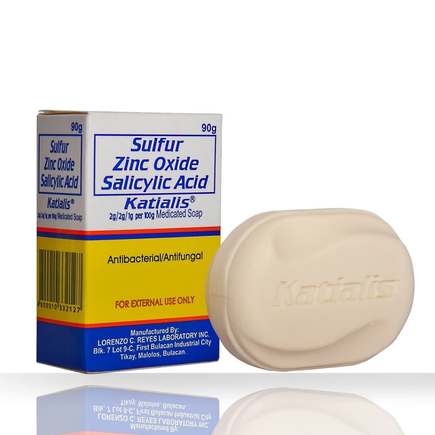 KATIALIS SOAP – Pack of 2 – Sulfur Zinc Oxide Salicylic Acid Anti Fungal Anti Ba