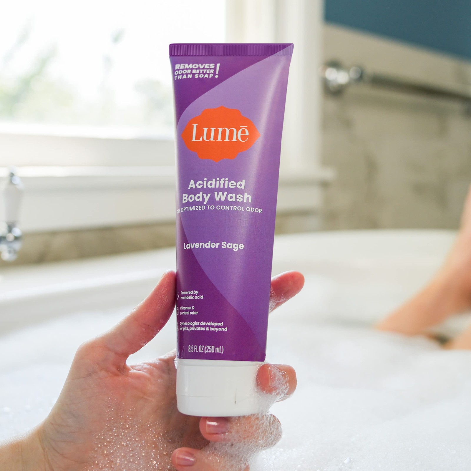 Lume Acidified Body Wash – 24 Hour Odor Control – Removes Odor Better than Soap