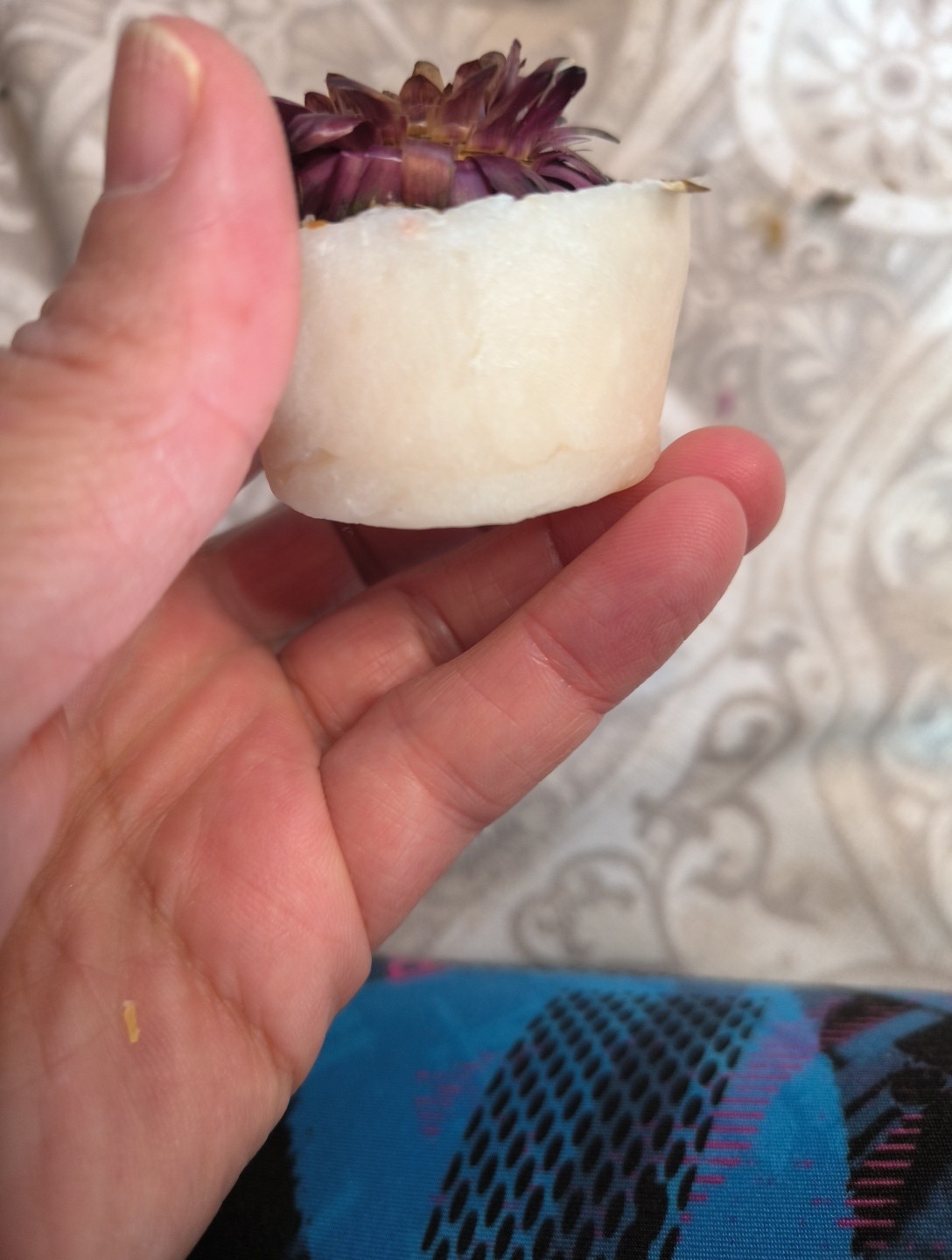 African Violet Shea Butter Handmade Soap, 4 Bars, 0.5oz Each.