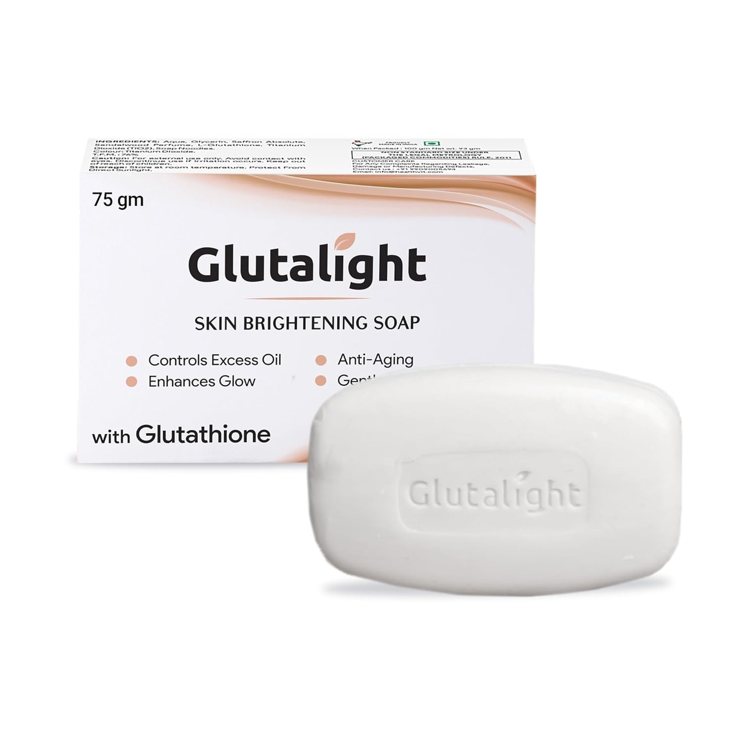 3 x Glutalight Skin Brightening Soap For All Skin Types 75g free shipping