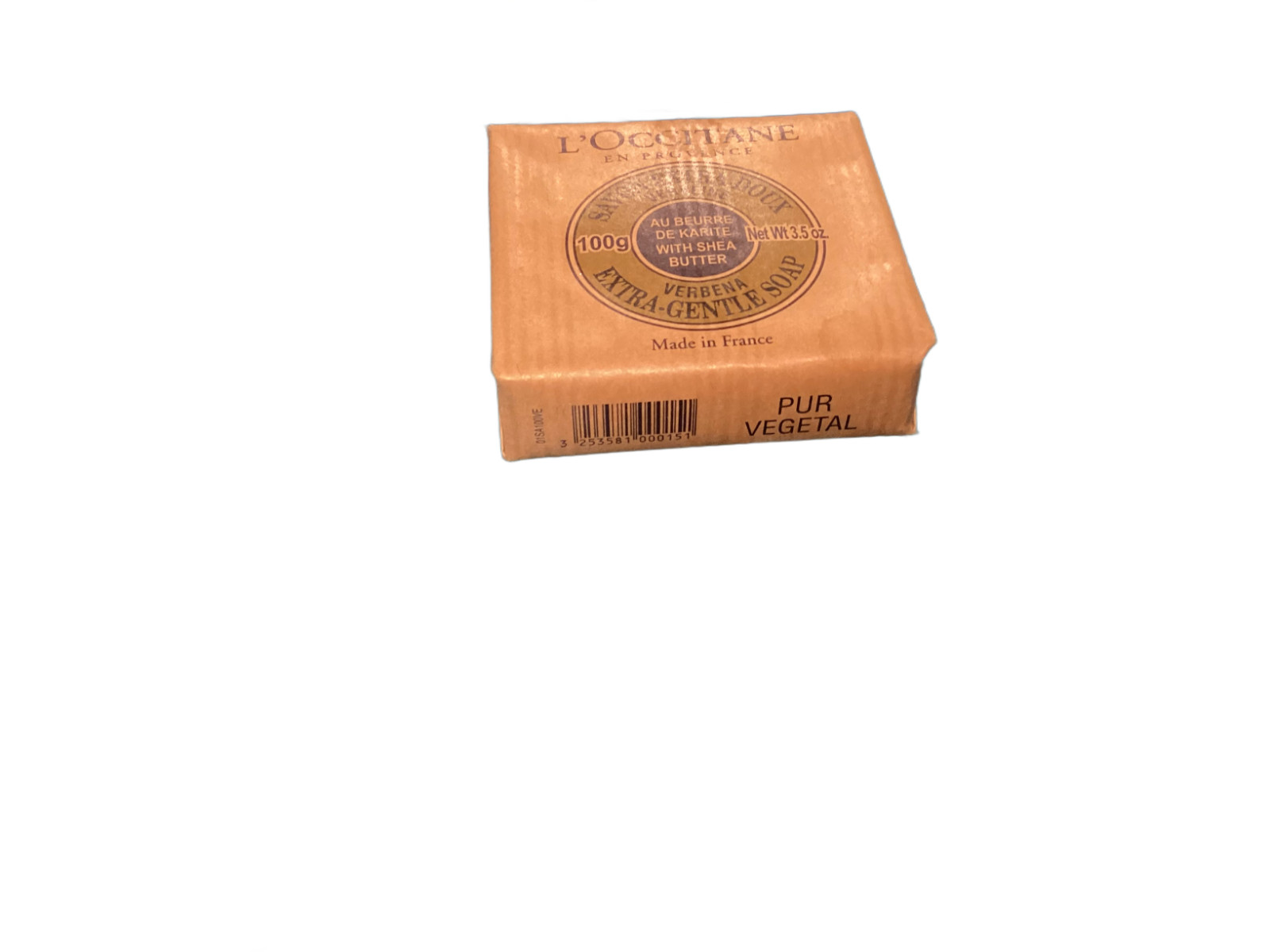 L’Occitane En Provence Verbena Shea Butter Extra Gentle Soap 100g New Unopened