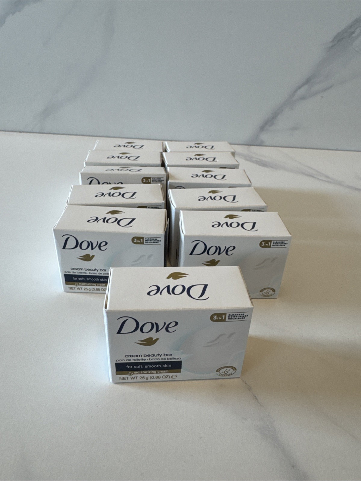 11-Pack Dove Cream Beauty Bar Travel Size 0.88 oz each Hotel Vacation Rental New