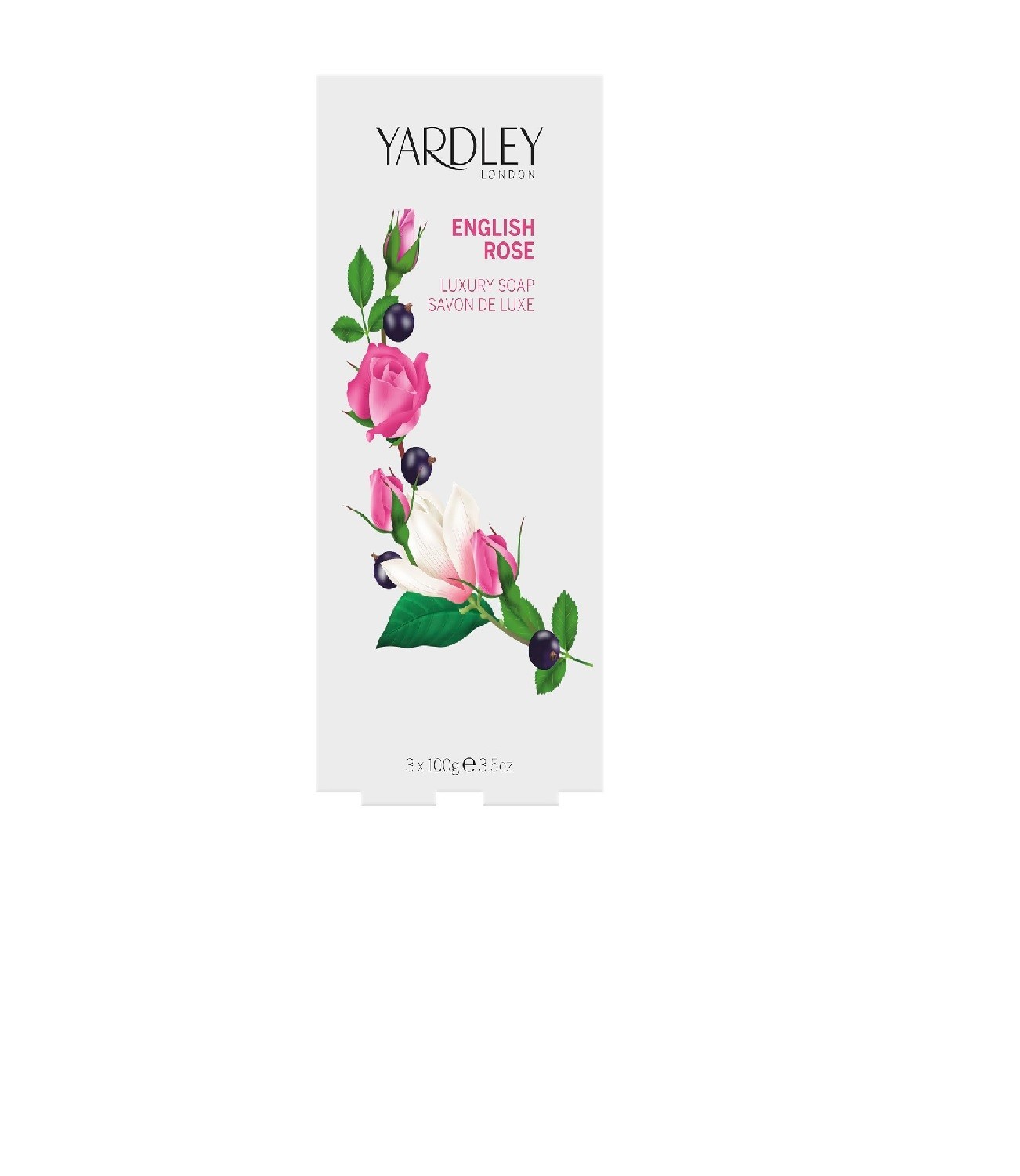 Yardley London English Rose Luxury Soap Trio ? 3 Bars x 3.5 oz (100g) ? New