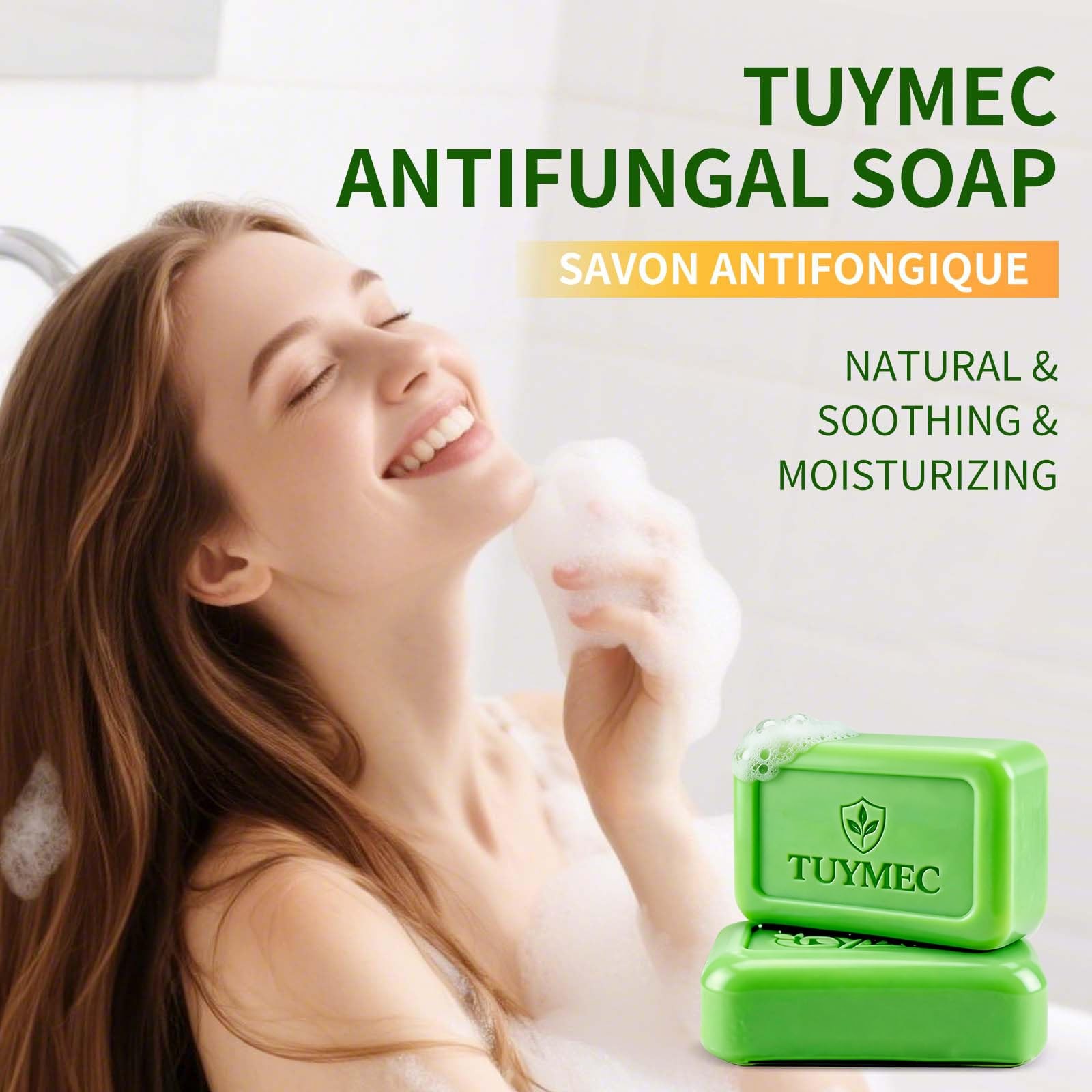 Antifungal Bar Soap – Skin Fungus Treatment for Athlete’s Foot, Jock Itch & R…