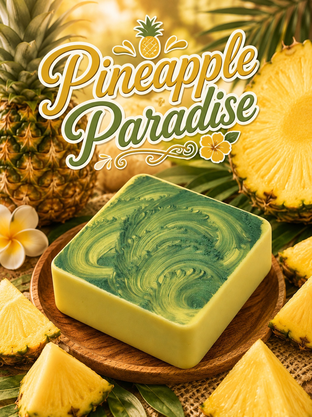 Handcrafted Goat Milk Soap ~ BIG 5 oz Bar ~ Pineapple Paradise