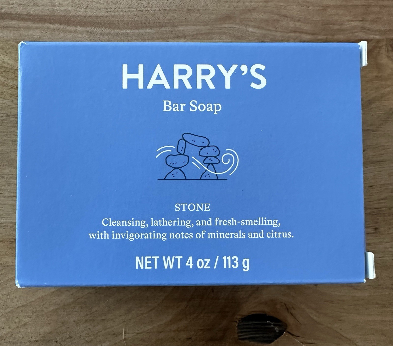 NEW Harry’s STONE Bar Soap 4oz, Natural, Sulfate-Free, Rich Cleansing Lather