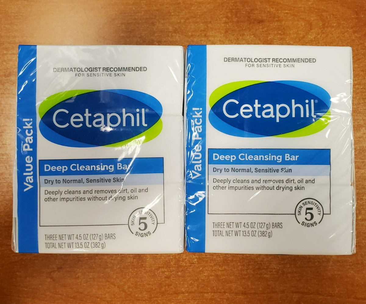 6 Bars: CETAPHIL Deep Cleansing Bar Soap 4.5 oz. ea. Normal/Oily Skin R3P5
