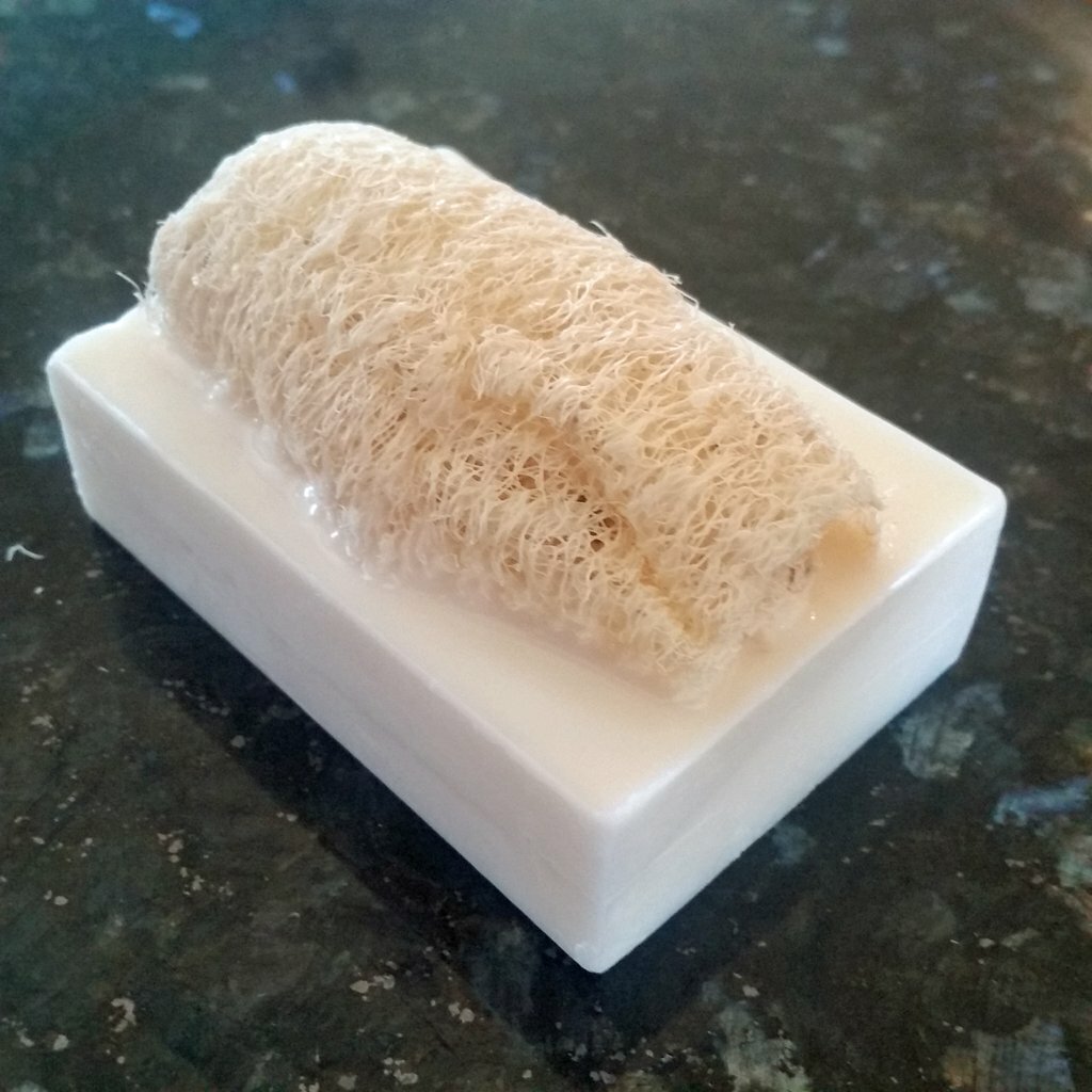 Handmade Luffa Embedded Soap Lovespell Loofah Loofa Lufa Goats Milk USA Grown