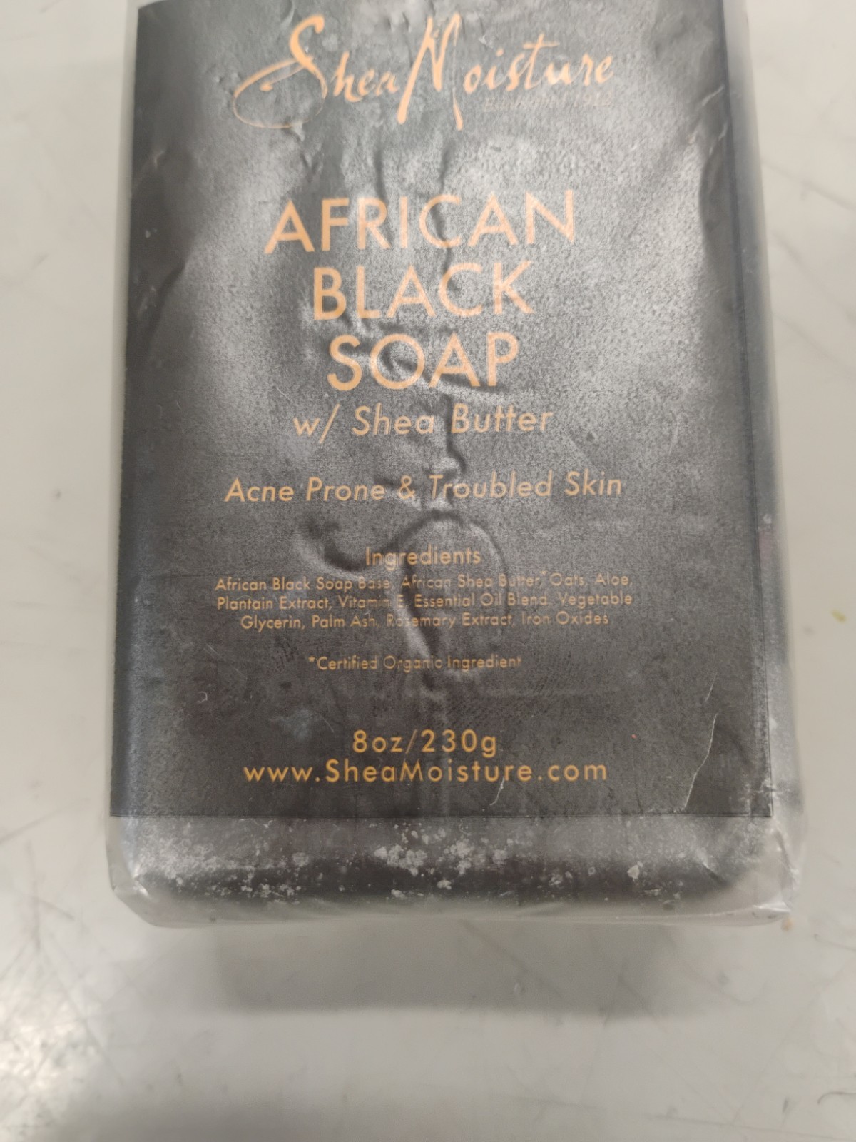 Shea Moisture Vegan African Black Soap 8 oz NEW Shea Butte Acne Prone Skin X4