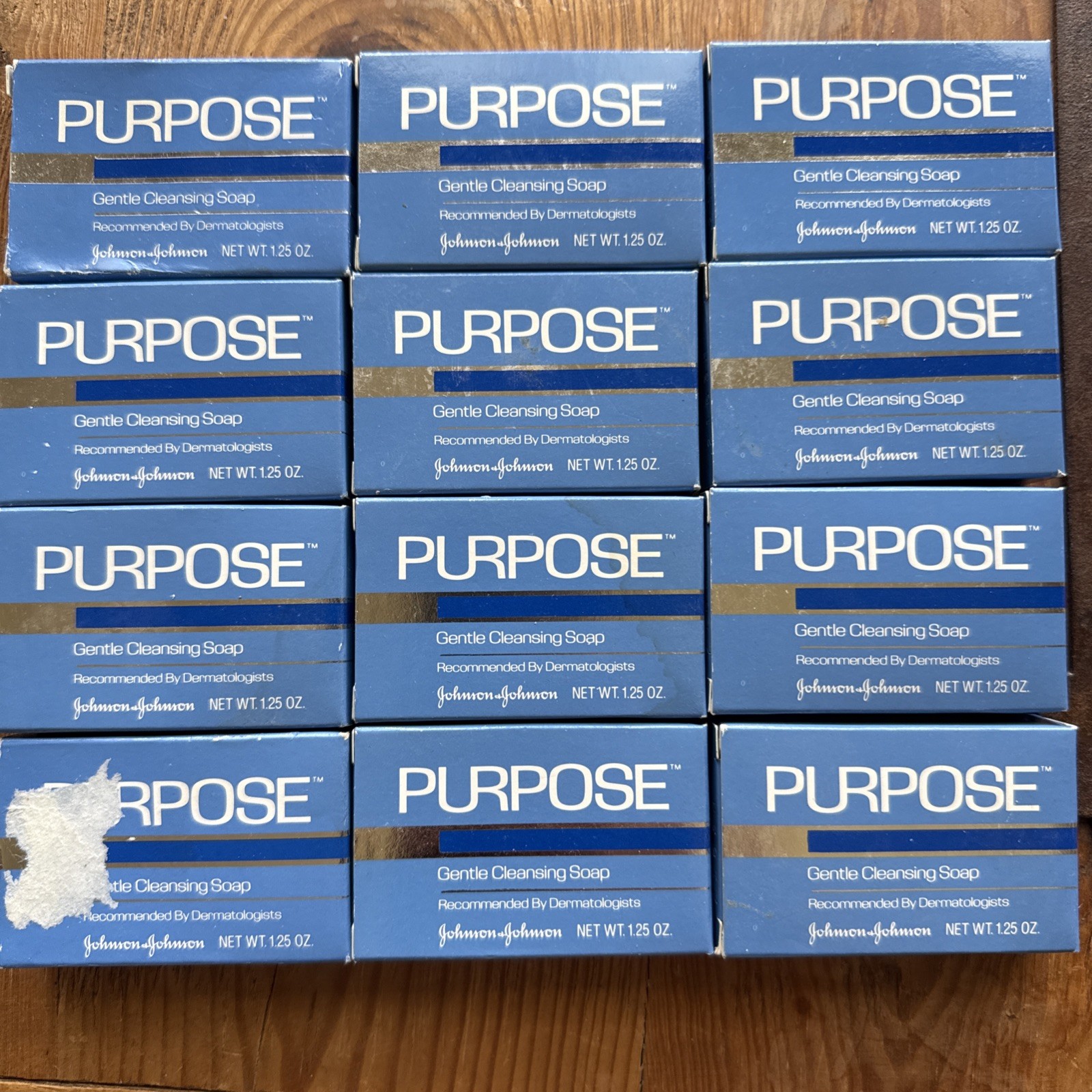 12 – Purpose Gentle Cleansing Soap Bar 1.25 oz Small Travel Size NOS 1989
