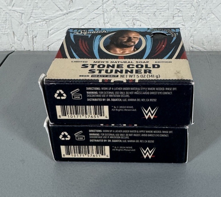 (2 PACK) Dr. Squatch Men’s Natural Soap – Stone Cold Stunner, 5 oz