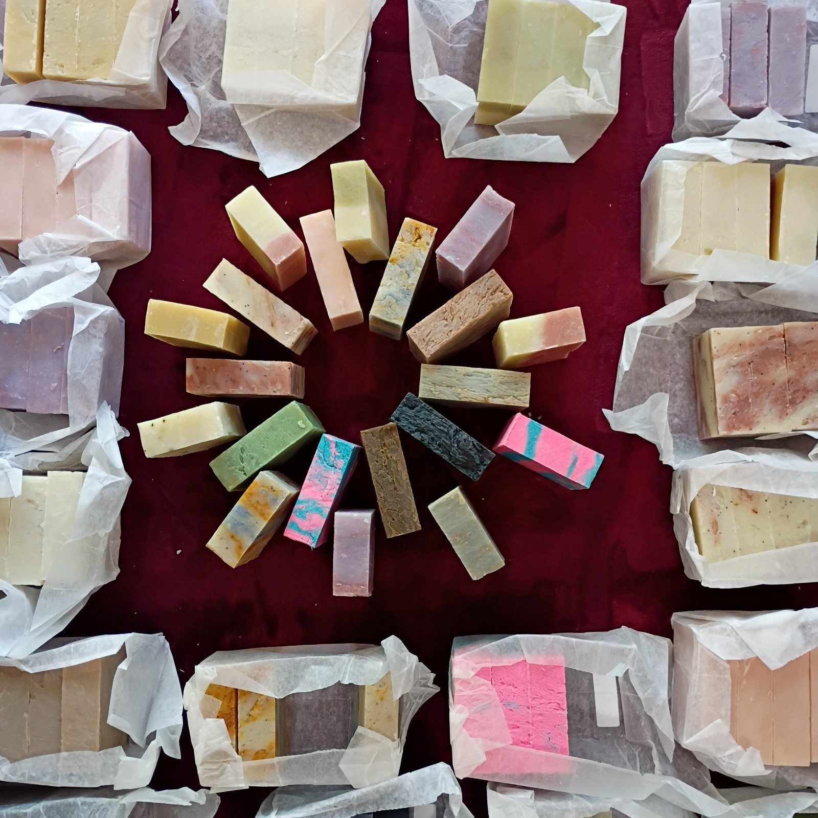 Handmade USA Natural Castile Lye Soap Bars Numerous Varieties Select