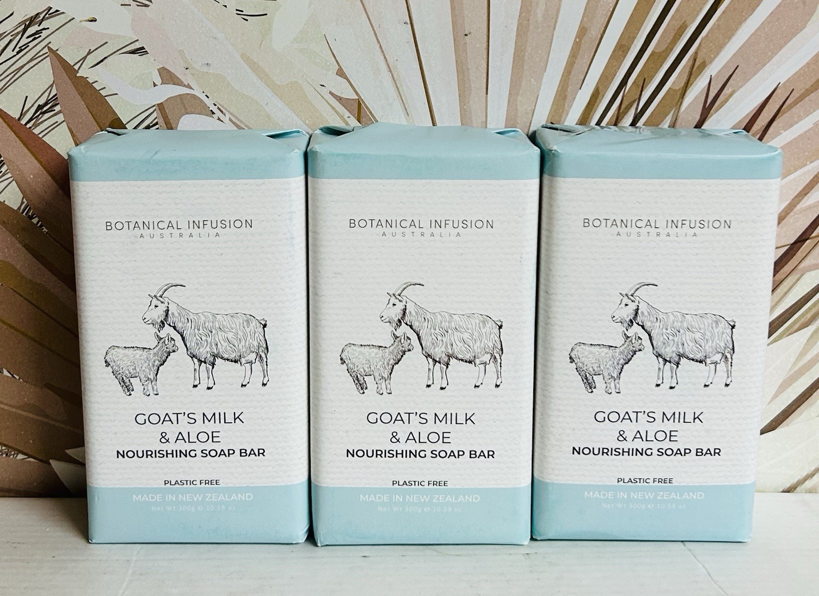 3-Pack Botanical Infusion ~ Goat’s Milk & Aloe Nourishing Bar Soap 10.5 oz Each