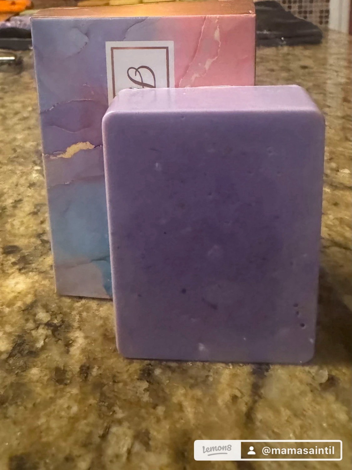 Body Bar Soap Rectangular Purple Solid Unisex Women Men Teens Kids Baby