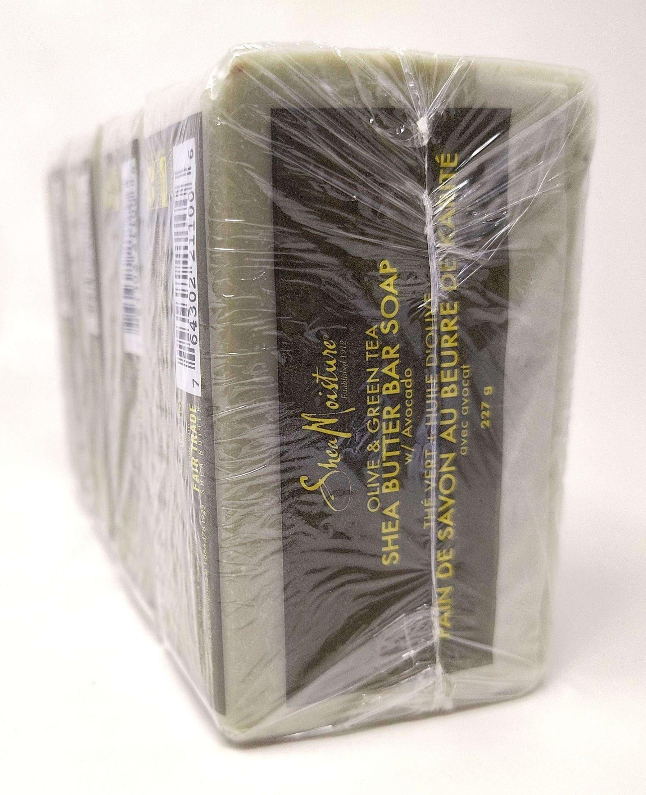 4 Shea Moisture Olive & Green Tea Shea Butter Bar Soap Avocado Aging Skin 8 oz