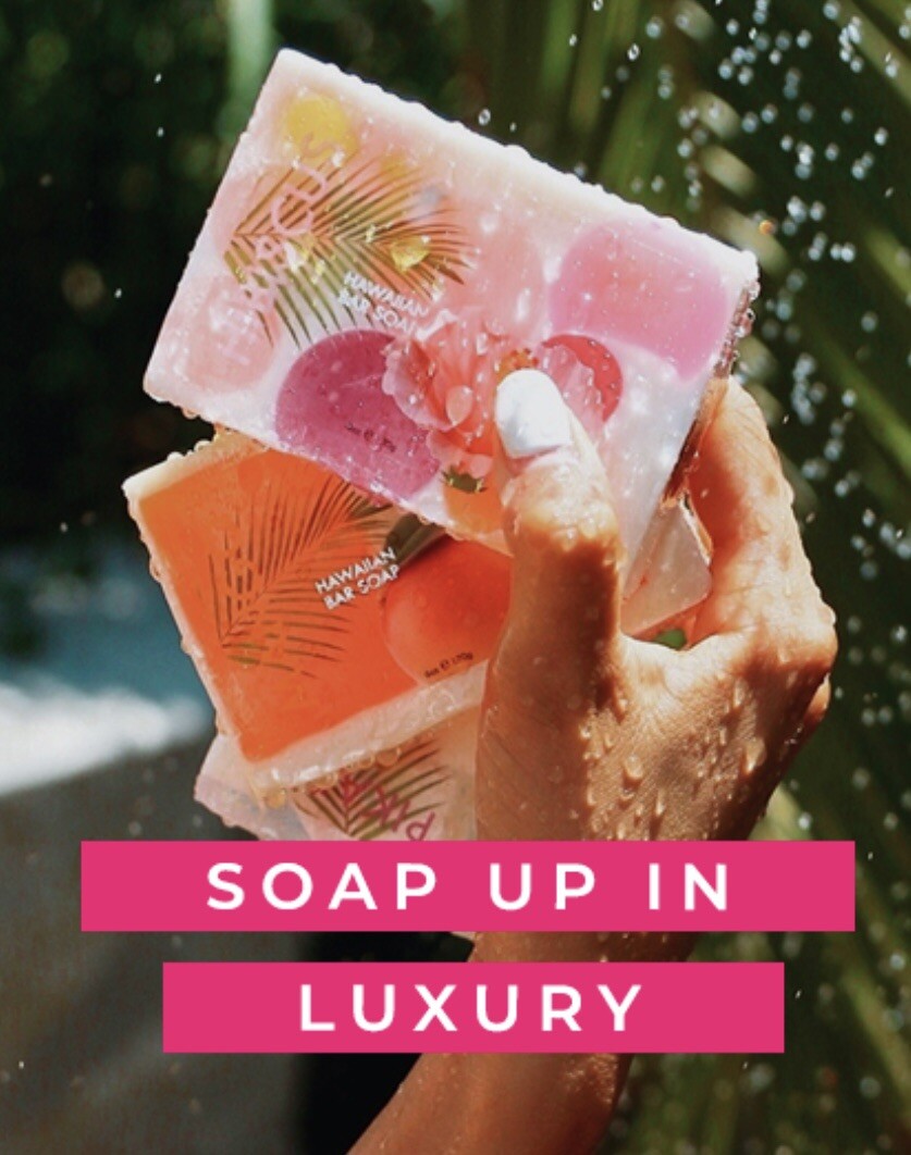 Handmade Vegan Plumeria Bar Soap