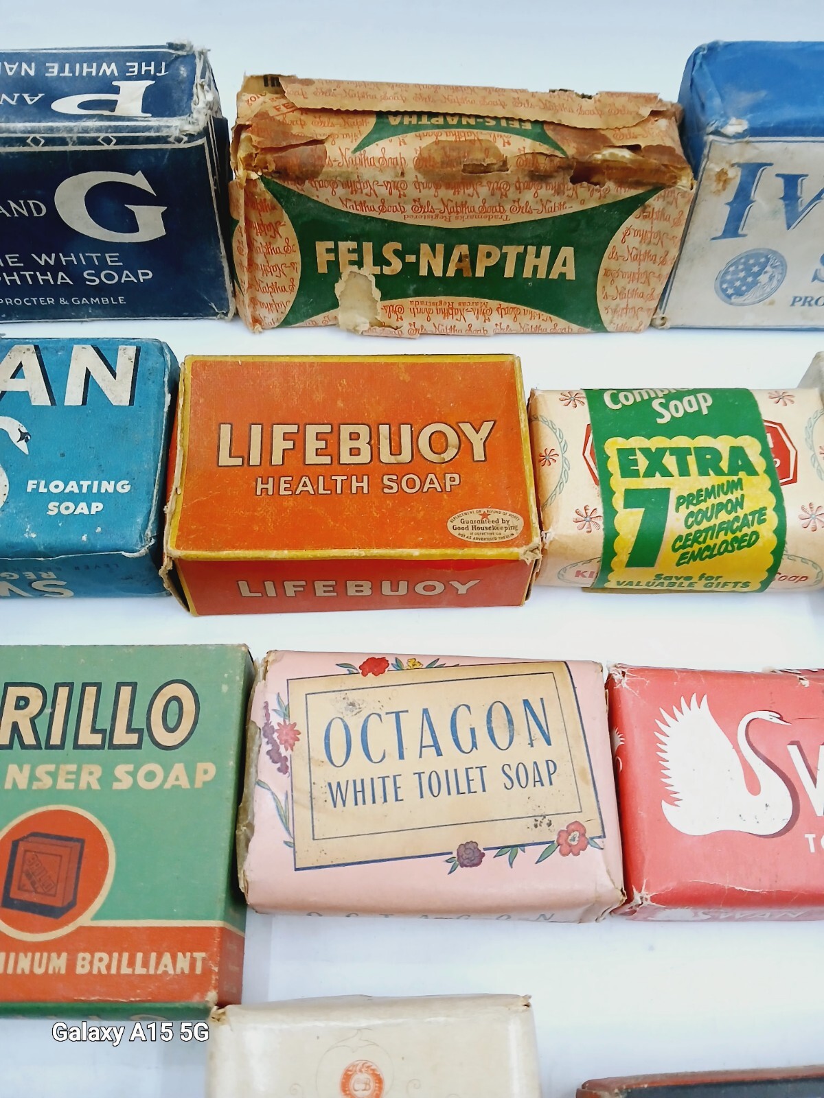 Vintage Mixed Lot Bar Soap Ivory, Lava, P&G, Brilliant, Swan, Octagon, Lifebuoy