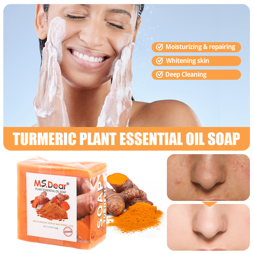 2 Pcs Tumeric Soap, Dark Spots , Skin Glow, Brighter Skin, Scars, All Skin types