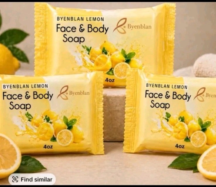 3PCS Lemon Soap Byenblan 4oz – Face & Body Bars for Smooth Glowing Skin