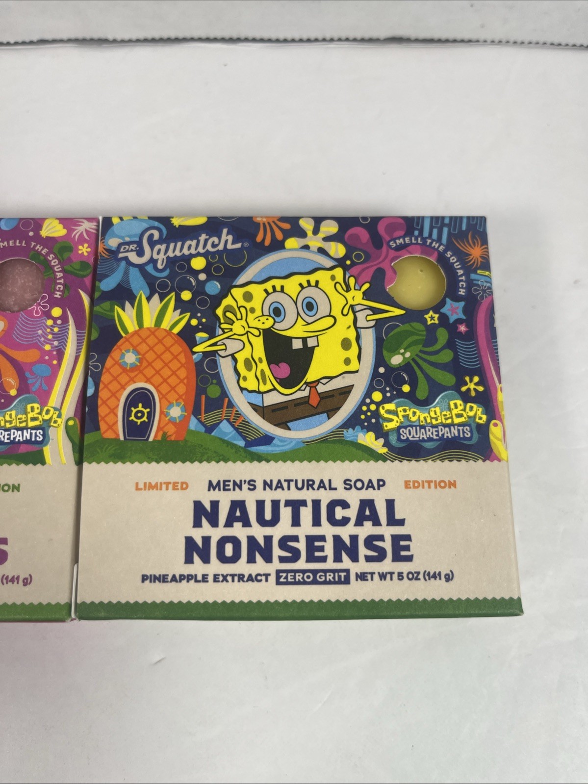 Dr. Squatch Mens Limited Edition SPONGEBOB SQUAREPANTS PATRICK Natural Soap Bars