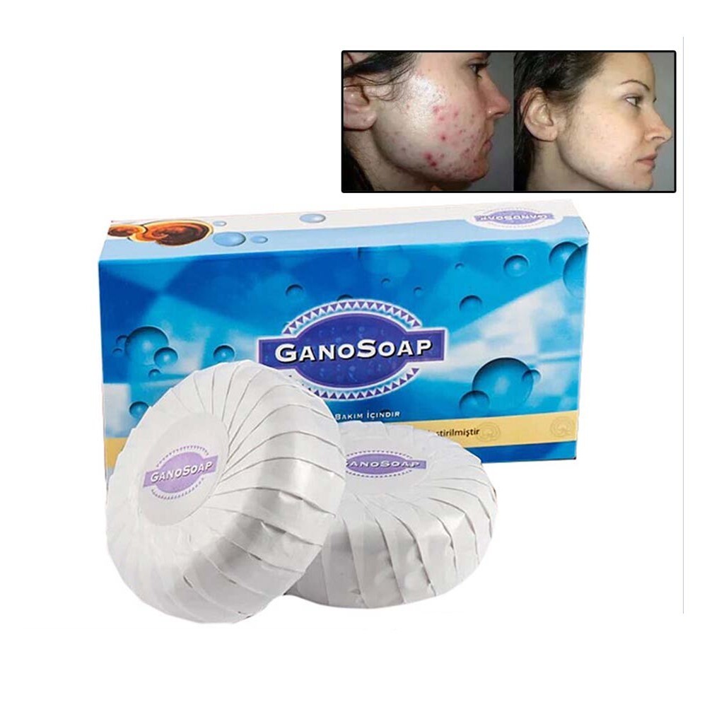 2 pcs Gano Soap Gano Excel Ganoderma Goat Milk Soap Anti Aging Acne Remover