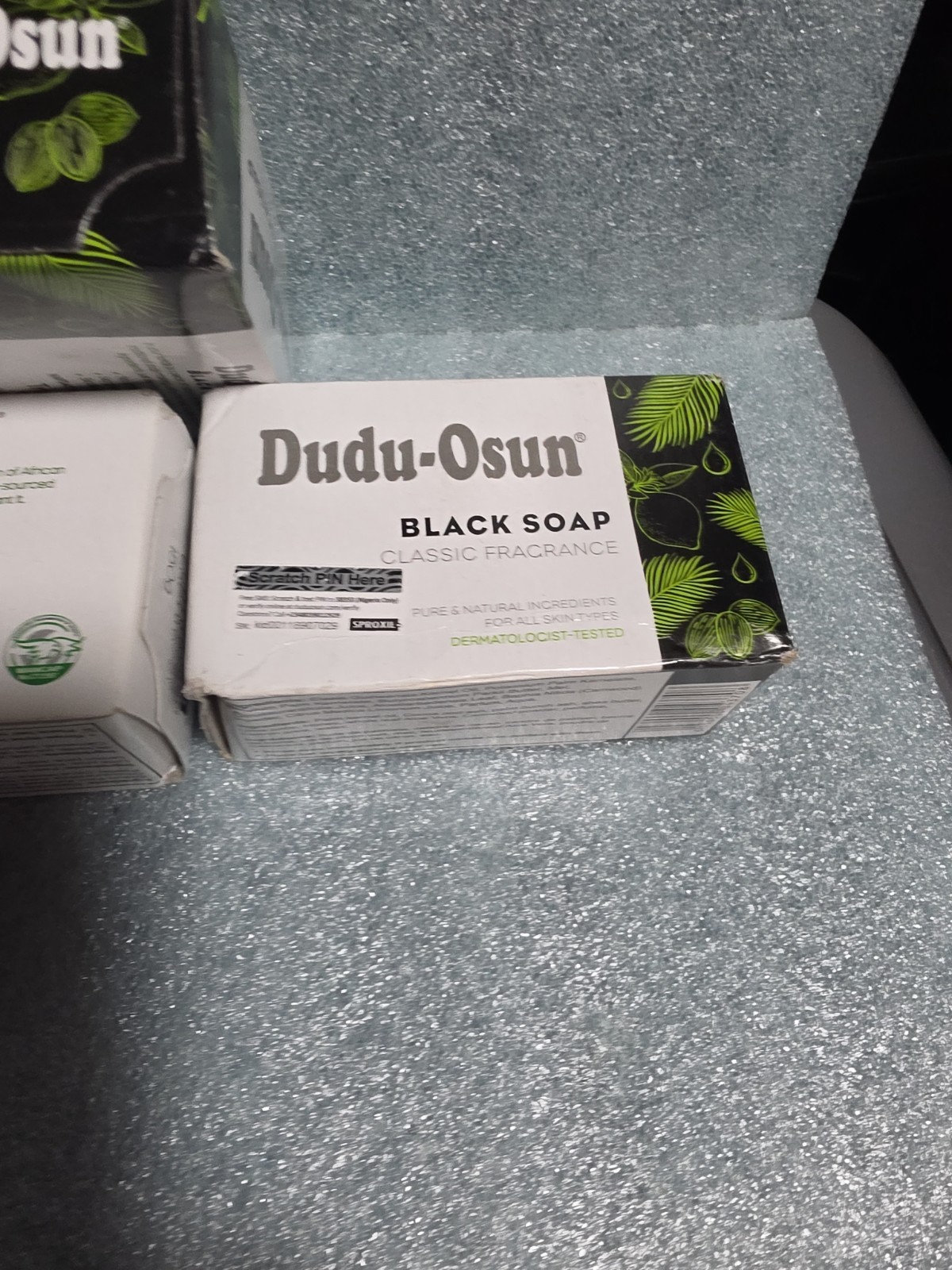 Dudu Osun African Black Soap 150g for eczema, Acne New Packing Pack of 3
